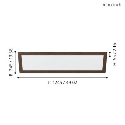 Eglo - LED loftlampe LED/32W/230V 345x1245 mm