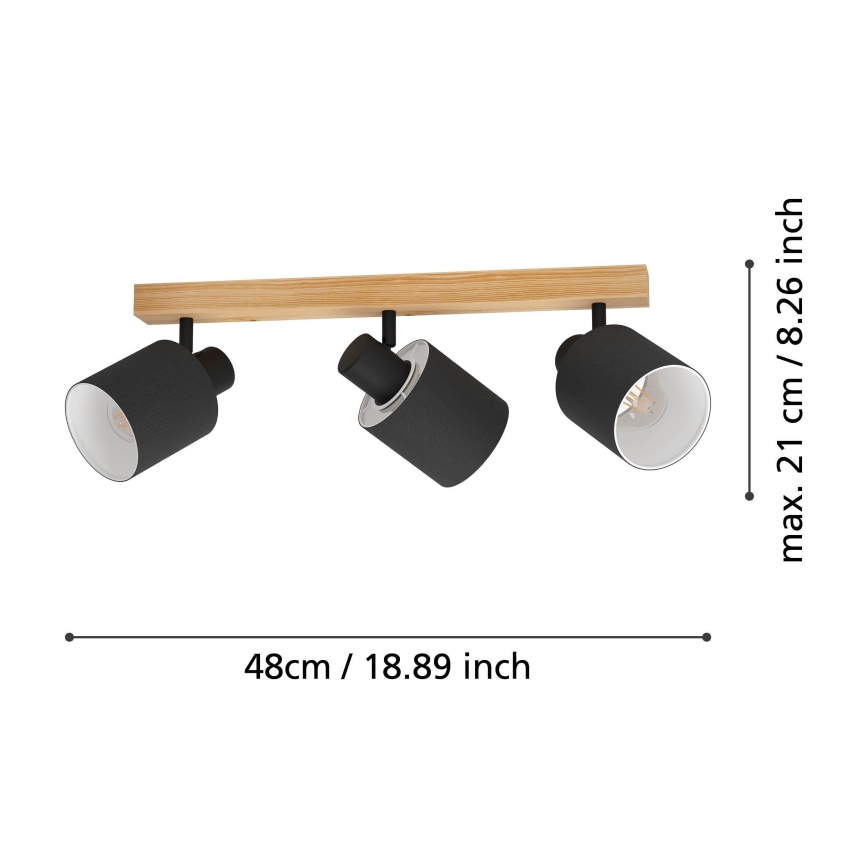 Eglo - Spotlampe 3xE27/10W/230V