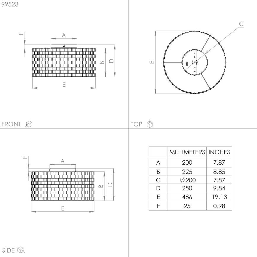 Eglo - Loftlampe 1xE27/40W/230V
