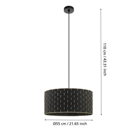 Eglo - Pendel 1xE27/40W/230V diam. 55 cm