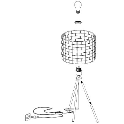 Eglo - Bordlampe 1xE27/40W/230V