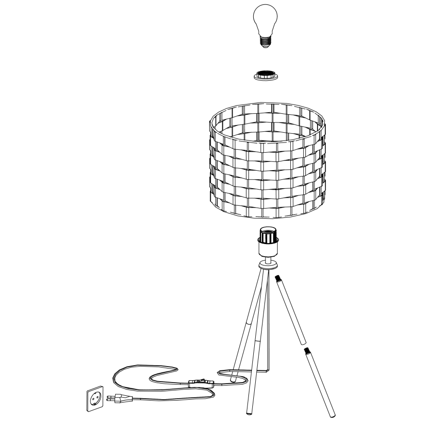 Eglo - Bordlampe 1xE27/40W/230V