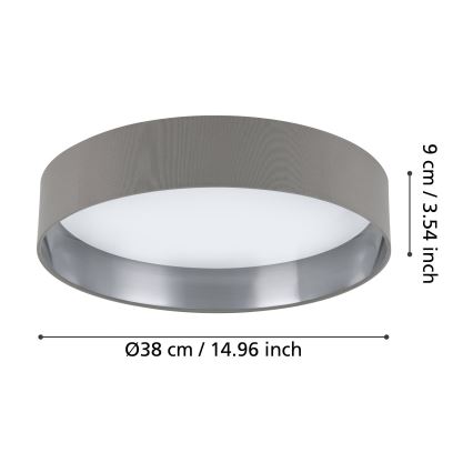Eglo - LED loftlampe LED/24W/230V