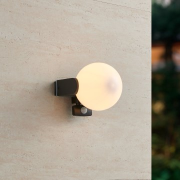 Eglo 99573 - Udendørs væglampe med sensor RUBIO 1xE27/15W/230V IP44