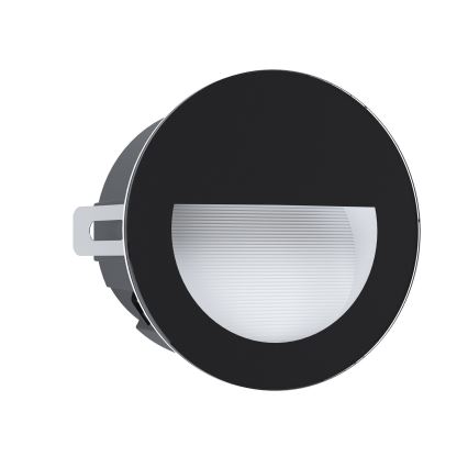 Eglo - Udendørs LED indbygningslampe LED/2,5W/230V IP65 sort