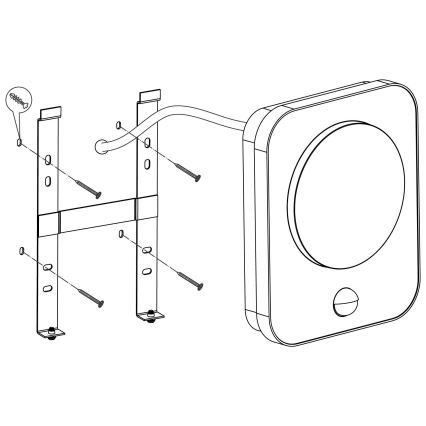 Eglo - Udendørs LED væglampe med sensor LED/9W/230V IP44