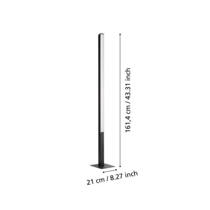 Eglo - LED gulvlampe dæmpbar RGBW-farver LED/35W/230V 2700-6500K ZigBee