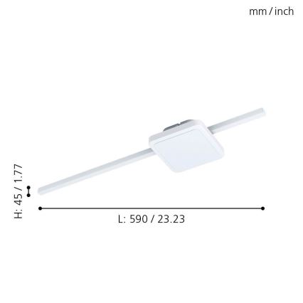 Eglo - LED loftlampe 1xLED/6,3W/230V + 1xLED/5,4W