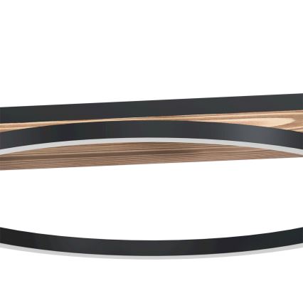 Eglo - LED dæmpbar pendel på kabel 2xLED/12,5W/230V+LED/15,5W 3000K brun/sort