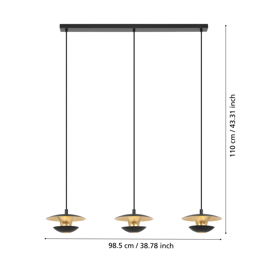 Eglo - LED pendel 3xGU10/4,5W/230V