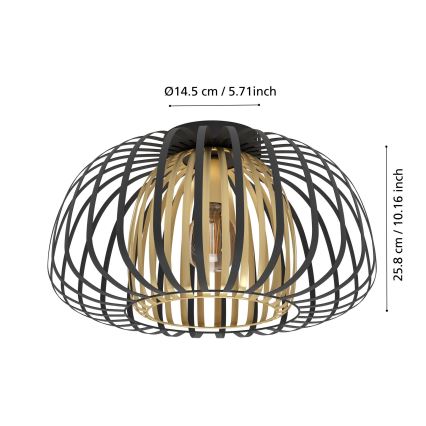 Eglo - Loftlampe 1xE27/40W/230V