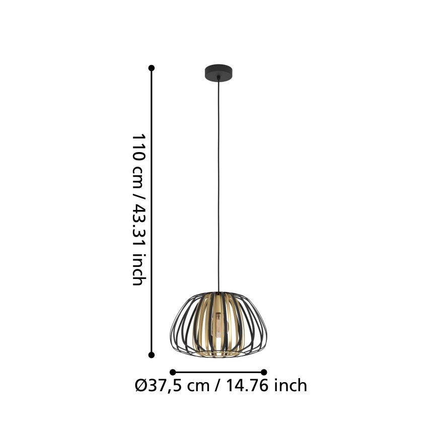 Eglo - Pendel 1xE27/40W/230V diam. 37,5 cm