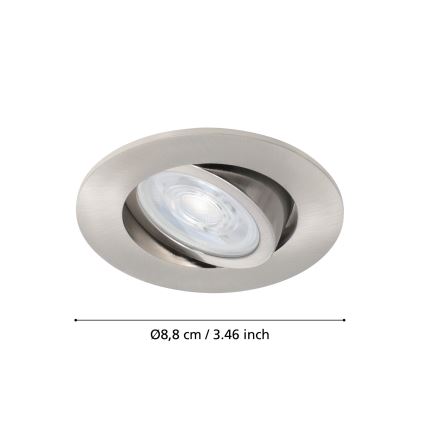 Eglo - LED indbygningslampe m. RGBW-farver dæmpbar LED/5W/230V ZigBee