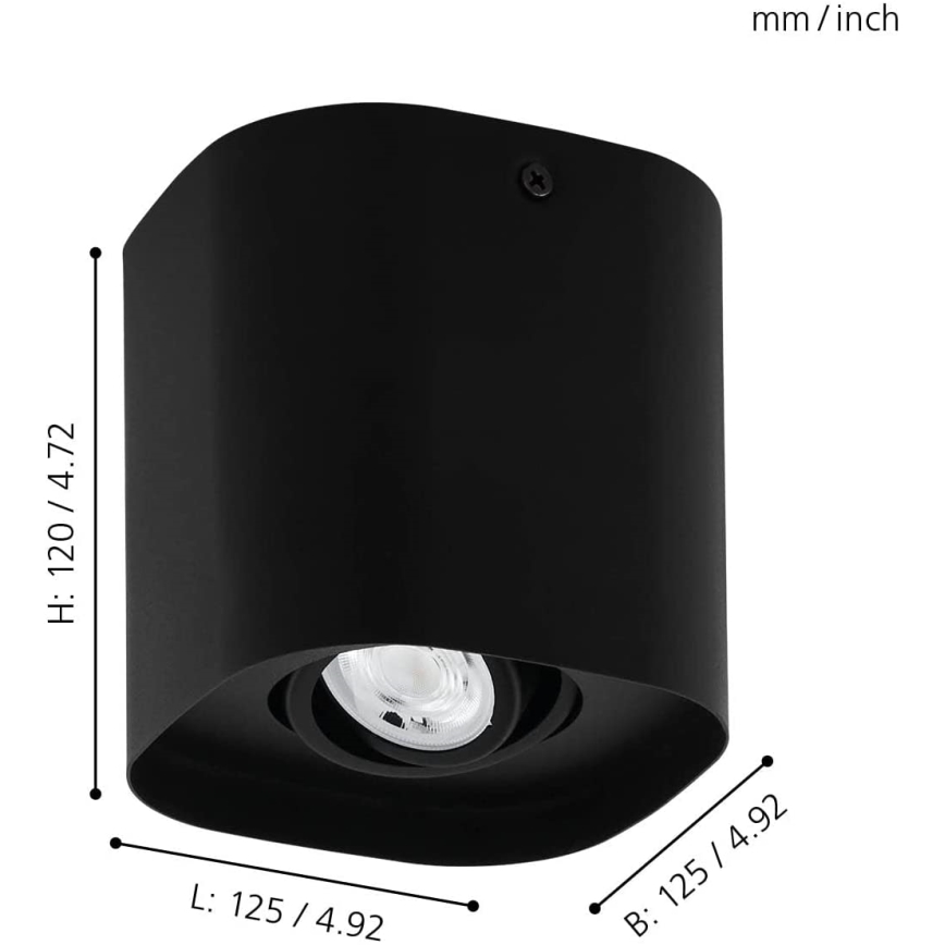 Eglo - LED spotlampe dæmpbar RGBW-farve 1xGU10/5W/230V ZigBee