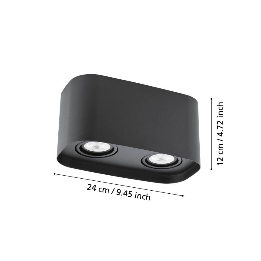 Eglo - LED spotlampe dæmpbar RGBW-farver 2xGU10/5W/230V ZigBee