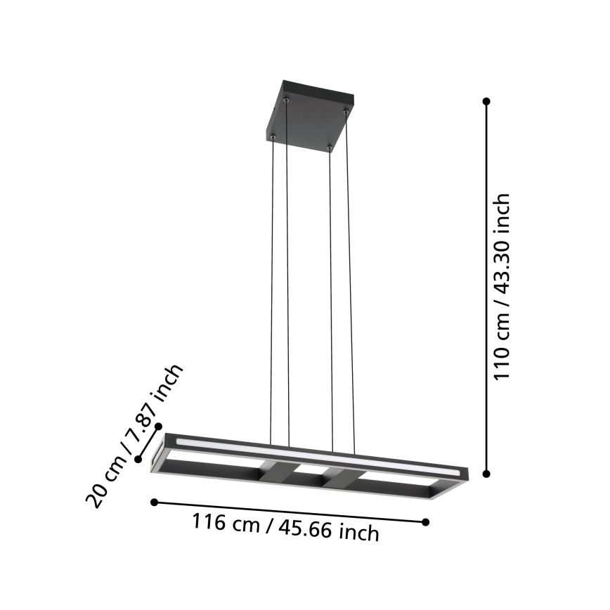 Eglo - LED pendel dæmpbar LED/21W/230V 2700-6500K
