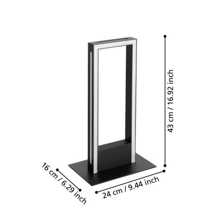 Eglo - LED bordlampe dæmpbar LED/16W/230V 2700-6500K