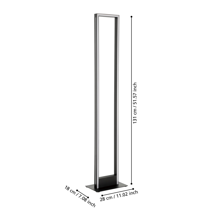 Eglo - LED gulvlampe dæmpbar LED/33W/230V 2700-6500K