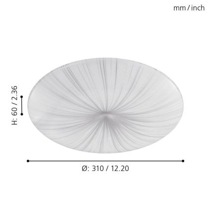 Eglo - LED loftlampe LED/10W/230V