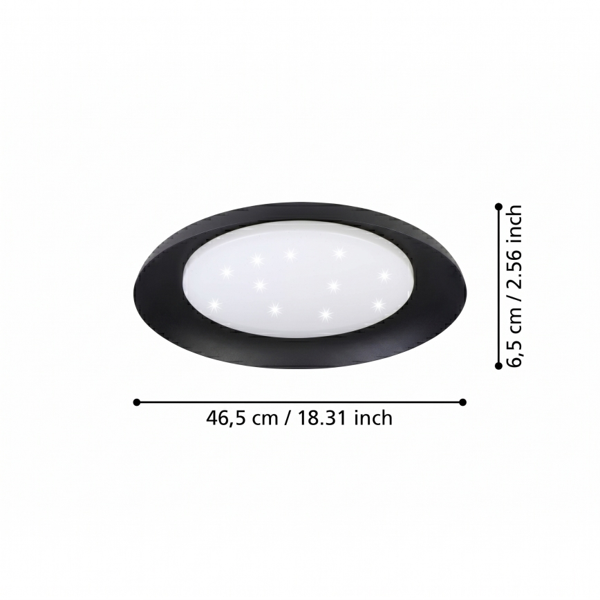 Eglo 99703 - LED-loftlampe PENJAMO LED/17,1W/230V sort