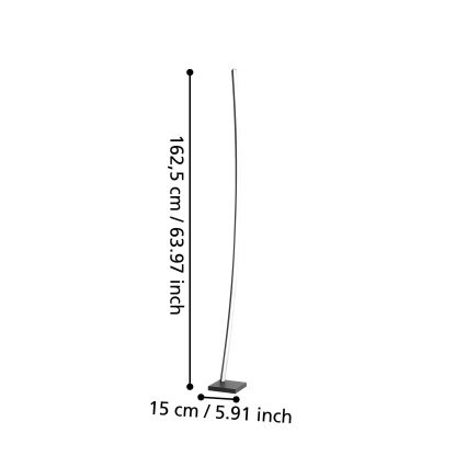 Eglo - LED gulvlampe LED/25,7W/230V