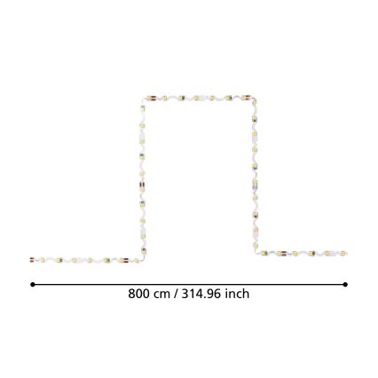 Eglo - LED strip 8 m LED/43,2W/24/230V 3000K