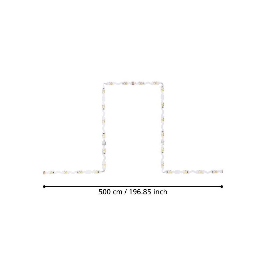 Eglo - LED lysbånd dæmpbart 5 m LED/23W/24/230V 2700-6500K + fjernbetjening