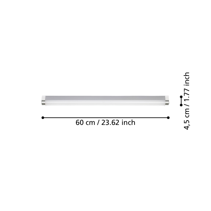 Eglo - LED badeværelses spejlbelysning LED/15,5W/230V IP44 60 cm