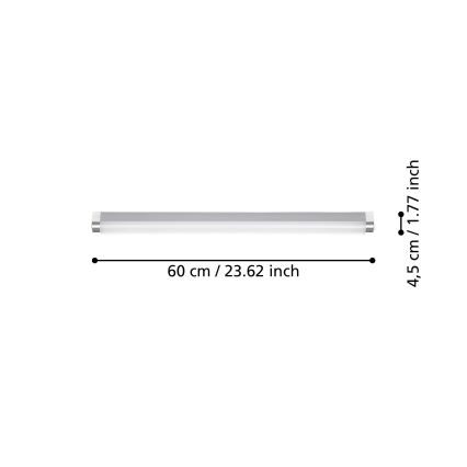 Eglo - LED spejllampe til badeværelse LED/15,5W/230V IP44 60 cm