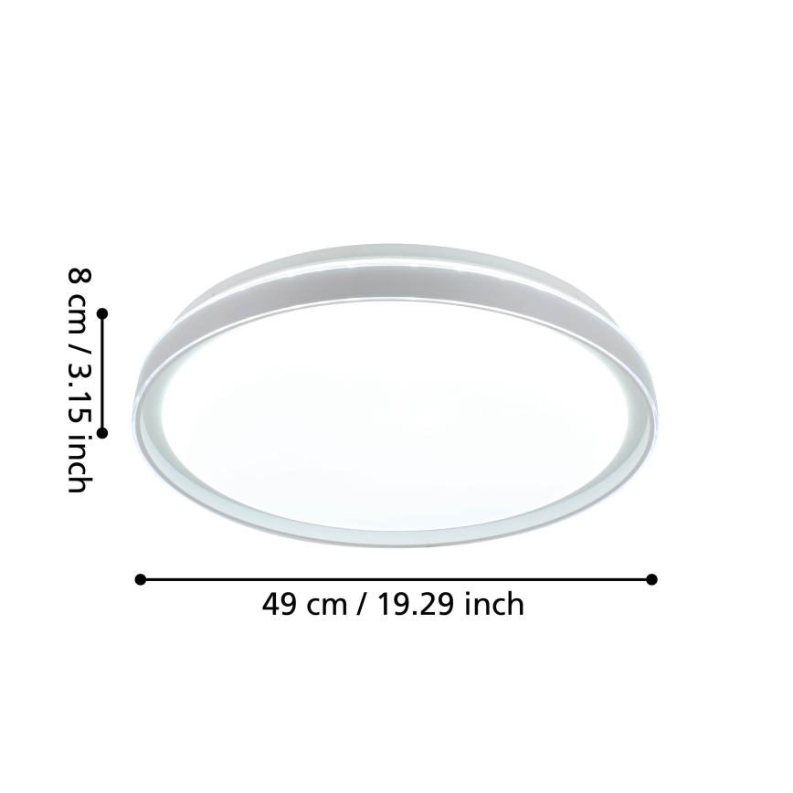Eglo - LED loftlampe dæmpbar LED/40W/230V 3000-6500K + fjernbetjening
