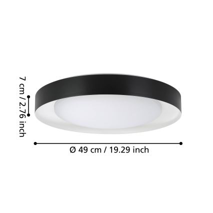 Eglo - LED loftlampe dæmpbar LED/24W/230V 3000-6500K+ fjernbetjening