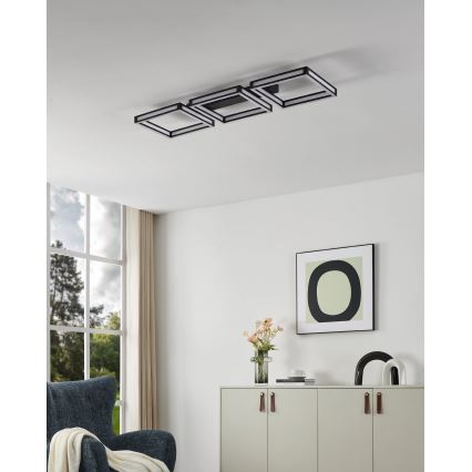 Eglo - LED loftlampe 3xLED/11,2W/230V sort