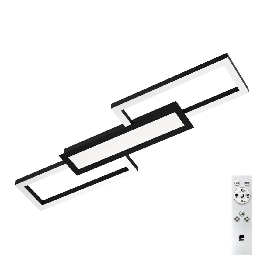 Eglo - LED loftlampe dæmpbar LED/37W/230V sort + fjernbetjening