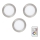Eglo - ADA 3x LED RGBW Dæmpbar indbygningsspot TINUS 4,8W/230V + fjernbetjening