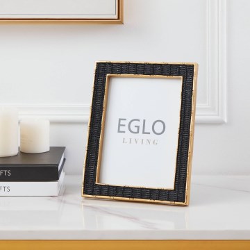Eglo - Billedramme 13x18 cm sort/guldfarvet