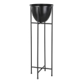 Eglo - Blomsterkrukke metal 73x23,5 cm sort