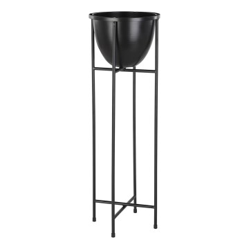 Eglo - Blomsterkrukke metal 73x23,5 cm sort