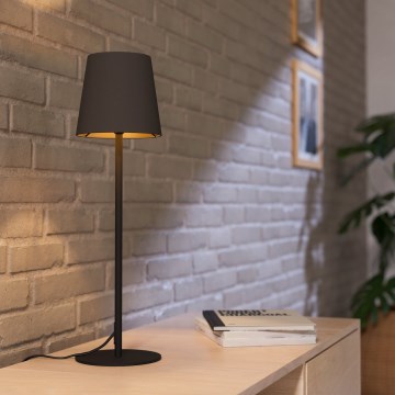 Eglo - Bordlampe 1xE14/40W/230V sort/brun