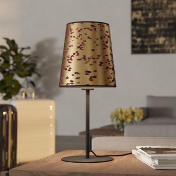 Eglo - Bordlampe 1xE27/25W/230V guldfarvet/lyserød