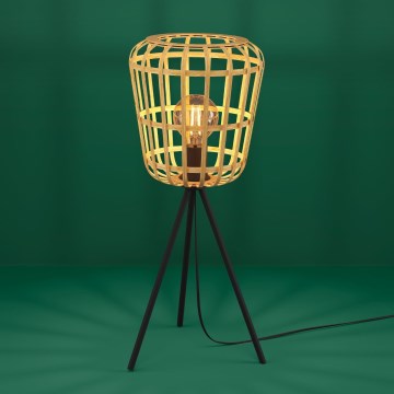Eglo - Bordlampe 1xE27/40W/230V bambus