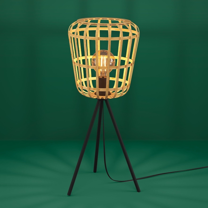 Eglo - Bordlampe 1xE27/40W/230V bambus