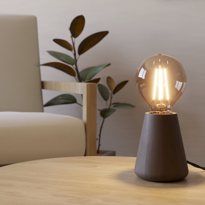 Eglo - Bordlampe 1xE27/40W/230V brun