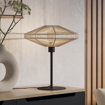 Eglo - Bordlampe 1xE27/40W/230V cremefarvet