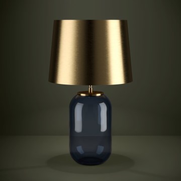 Eglo - Bordlampe 1xE27/40W/230V guldfarvet/blå