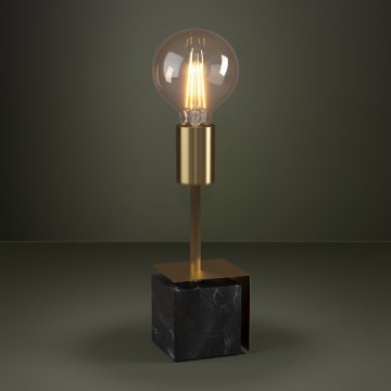 Eglo - Bordlampe 1xE27/40W/230V guldfarvet/sort marmor
