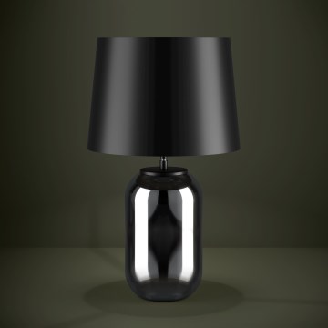 Eglo - Bordlampe 1xE27/40W/230V sort/røget