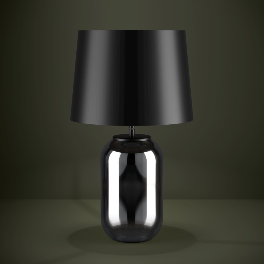 Eglo - Bordlampe 1xE27/40W/230V sort/røget