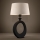 Eglo - Bordlampe 1xE27/60W/230V 52,5 cm sort/cremefarvet
