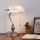 Eglo - Bordlampe 1xE27/60W/230V hvid/skinnende krom