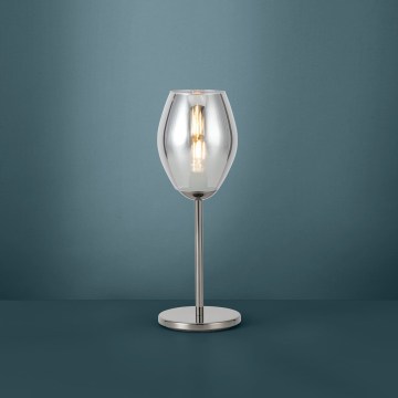 Eglo - Bordlampe 1xE27/60W/230V sort/røget